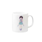 ゆのみ🐈🍵のアイドル衣装立ち絵 Mug :right side of the handle