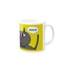 PANDAのThe hamster which escapes from a cat. Mug :right side of the handle