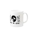 クルマNORIのONE-O-わんわん Mug :right side of the handle