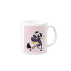 keeeeeep smilingの働く気のない猫ジジ　Jiji’s delivery service Mug :right side of the handle