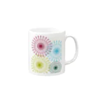 Contemporary　ArtのMandala pattern Mug :right side of the handle