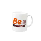 plusworksのBe Thankful Mug :right side of the handle