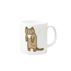 とらねこ堂のゆるかわ　とらさん（トラ猫） Mug :right side of the handle