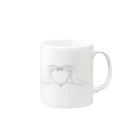 ささきのheart. Mug :right side of the handle