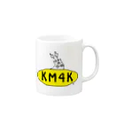 KM4K SUZURI 店のKM4Kちゃん マグカップの取っ手の右面