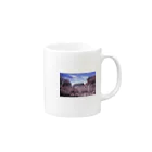 六文銭の上田城桜2 Mug :right side of the handle