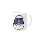 くすんだぺんぎんのくすんだぺんぎん(殻付き) Mug :right side of the handle