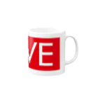 モルTのLOVE　赤ラベル Mug :right side of the handle