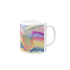 go80sのピーコックグリーンからす Mug :right side of the handle