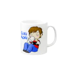 | ՞ټ՞)かおりんずらの信くん Mug :right side of the handle