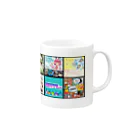 げっちゅのタイトルなしフライヤーのみ Mug :right side of the handle