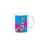 japaticのカラフルドレス Mug :right side of the handle