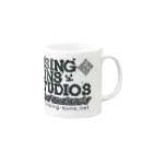 週刊少年ライジングサンズの週刊少年ライジングサンズスタジオ ロゴ Mug :right side of the handle