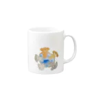 ねこぜや のプードルズワールド Mug :right side of the handle