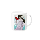 株式会社スガノワークスの漢服女性 Mug :right side of the handle