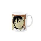 株式会社スガノワークスの髪をかきあげる乙女 Mug :right side of the handle