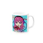 ゲーム実況者DANTEの祝☆チャンネル登録者300人突破記念マグカップ☆ Mug :right side of the handle