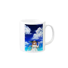 春紫苑の夏 Mug :right side of the handle