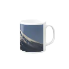 下田村の冠雪した富士山 Mug :right side of the handle