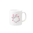 pocomaruのうさまる Mug :right side of the handle