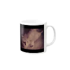 りんごのばんざい子ねこ Mug :right side of the handle