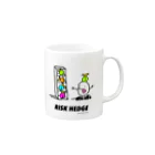 マジシャンもやしくんのショップのリスクヘッジするもやしくん Mug :right side of the handle