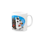 ブラックホール君グッズのブラックホール君とモンテドラゴーネ君 Mug :right side of the handle