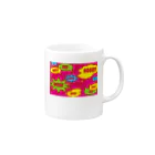 フォーヴァのコミックPINK Mug :right side of the handle