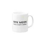 NYK MOON.factoryのNYK MOON logo マグカップの取っ手の右面
