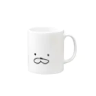 SASAQUREのビールひげいぬ Mug :right side of the handle