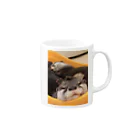 うさかふぇmimiSHOPの癒しかわうそ Mug :right side of the handle