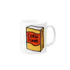 ぽっぷんすたんぷ -POP’N STAMP-のコーンフレーク Mug :right side of the handle