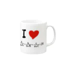 I LOVE 変なTシャツのI LOVE 正弦定理 Mug :right side of the handle