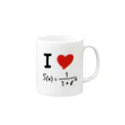 I LOVE 変なTシャツのI LOVE シグモイド関数 Mug :right side of the handle