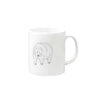 miZUmi_animalのアメリカンブラックベア Mug :right side of the handle