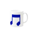 絵本作家大川内優のオリジナル絵本グッズショップの音符アイコン２ Mug :right side of the handle