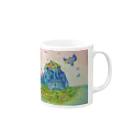 soranotanekoの花の帽子 Mug :right side of the handle