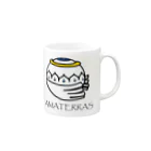 えだまめたろうのAMATERRAS with letters. Mug :right side of the handle