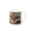 dac0001の愛猫モモのどアップ画！ Mug :right side of the handle