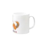 コーギーとうま！のコーギーコーヒー（るんちゃん） Mug :right side of the handle