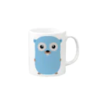 tenntenn ʕ ◔ϖ◔ʔ ==GoのGopher front Mug :right side of the handle