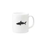 MAKOSHARK（マコシャーク）のMAKOSHARK ロゴ Mug :right side of the handle