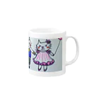 lemonのなかよしニャゴンチュ Mug :right side of the handle