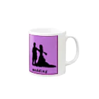 アメリカンベース のwedding　結婚 Mug :right side of the handle