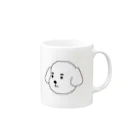 いぬ村の未来を見据える犬 Mug :right side of the handle