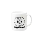 LLP-babyのNijyu-a -go! 薄毛boy Mug :right side of the handle