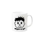 LLP-babyのNijyu-a -go!多毛boy Mug :right side of the handle