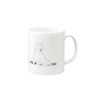 いわまともこのホワイトテリア Mug :right side of the handle