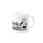 アキラ@VALUのArikaStudioグッズ Mug :right side of the handle