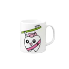 歯りきり雑貨店の歯りきり Mug :right side of the handle